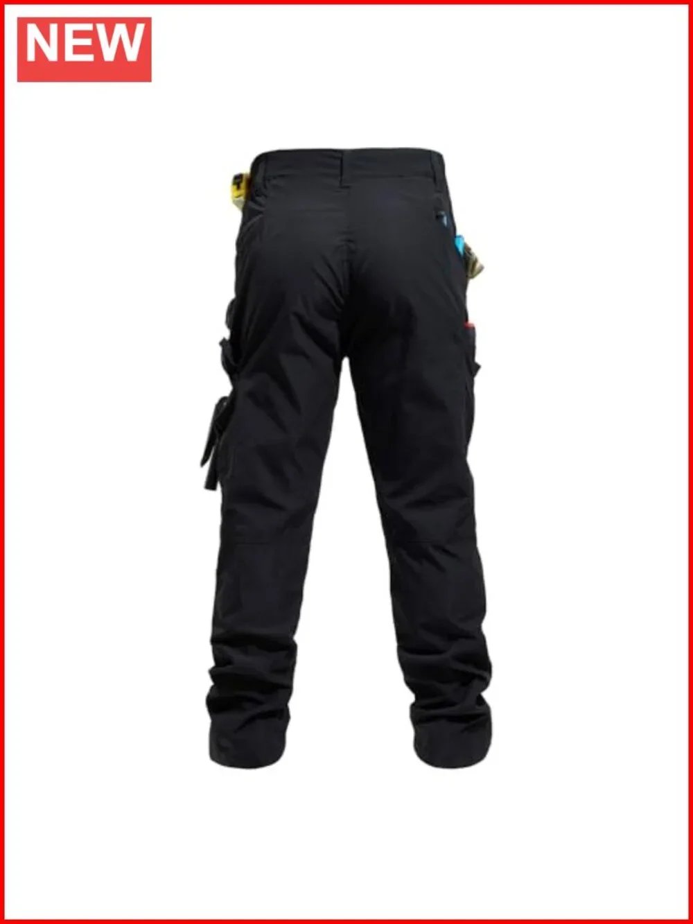 Men's Lightweight Ripstop Cargo Work Pants Elastic Waist Hiking Trousers 7